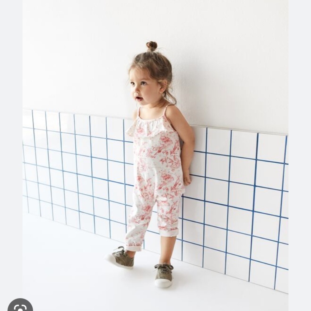 NWT ZARA Toile De Jouy Printed Jumpsuit